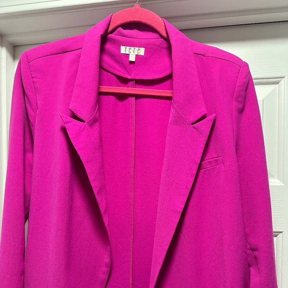 Dressed in LALA Tops - TCEC Women Magenta Blazer | Dressed In LALA